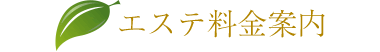 エステ料金案内